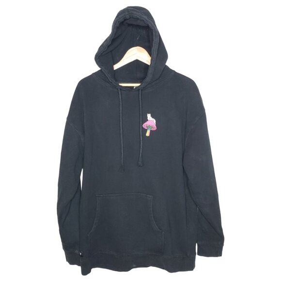 Rip'N Dip Sz XL Black Psychedelic Mushroom Graphic Hoodie, Sweater (1511) - Picture 2 of 5